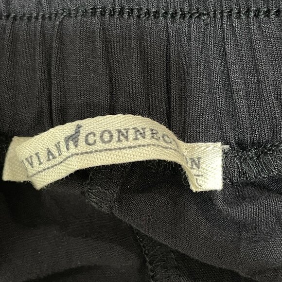 Peruvian Connection Jogger Pants Women L Casual Black Pockets Viscose Blend - Picture 6 of 9